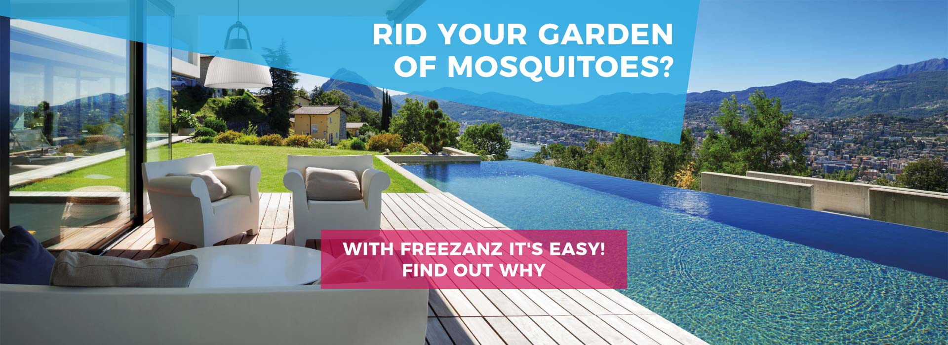 Mosquito misting systems for gardens